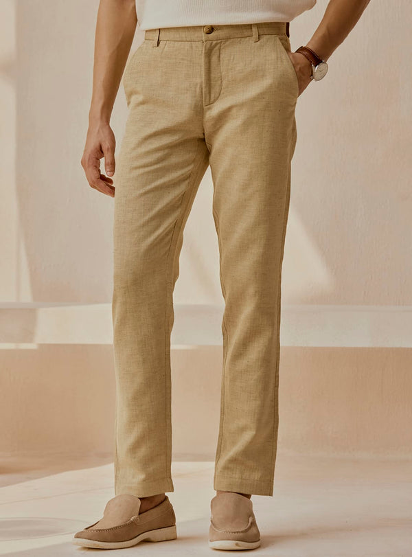 Teak Cotton Linen Trousers
