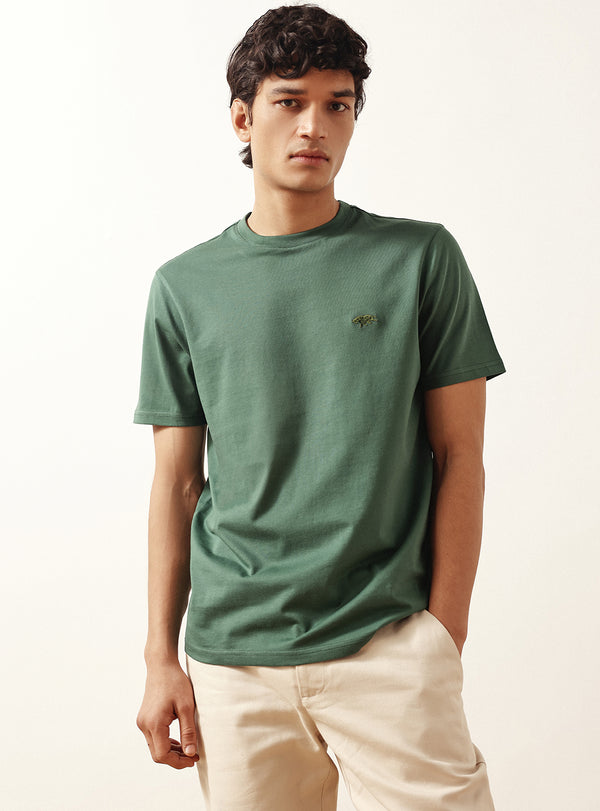Mineral Olive Cotton Crew