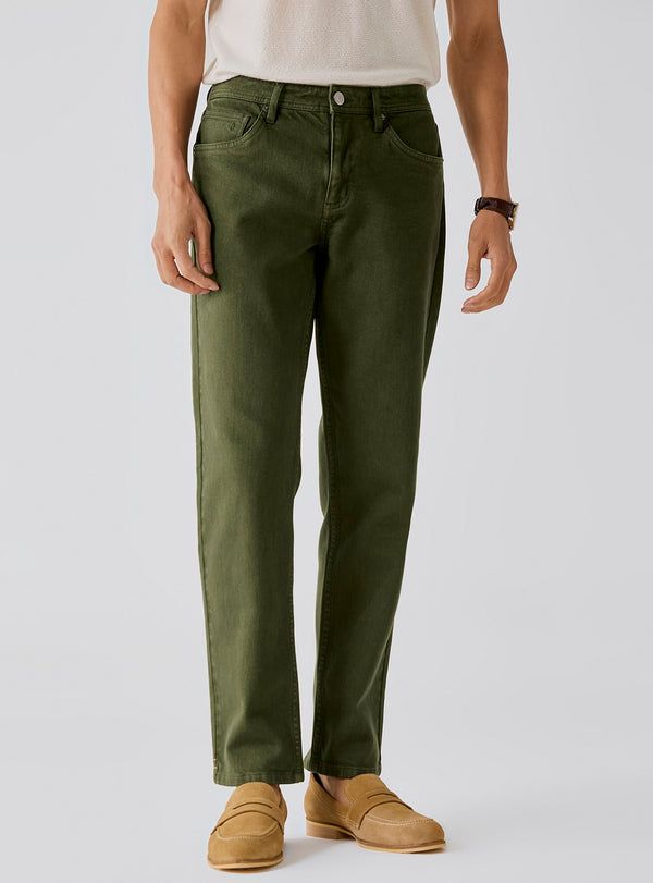Deep Olive Jeans
