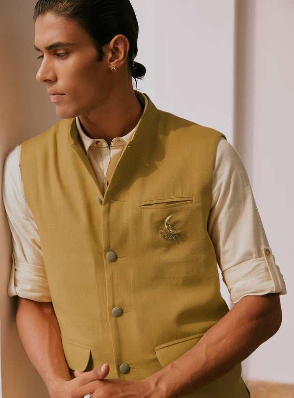 Manjal Cotton Nehru Jacket
