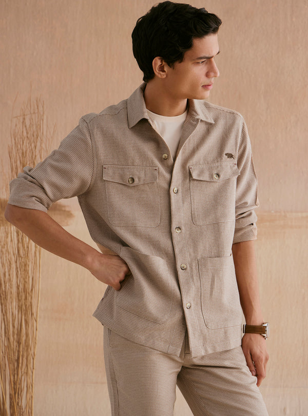Almond Khaki Cotton Linen