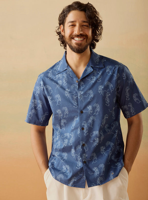 Tiger Bay Cotton Blend Print Shirt