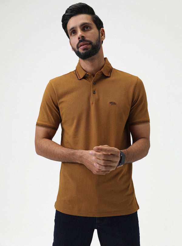 Ochre Pique Polo