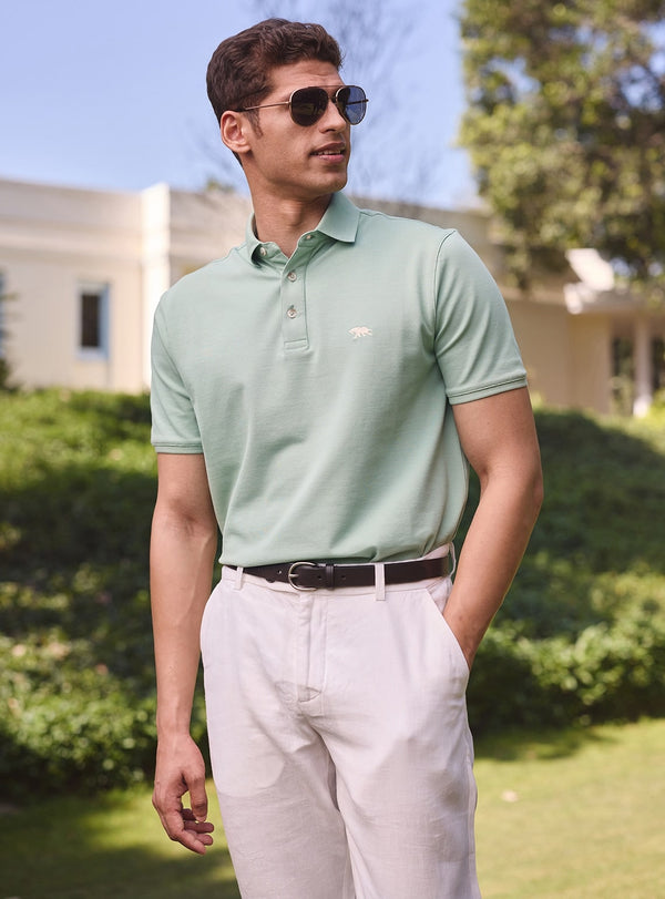 Sea Mist Pique Polo