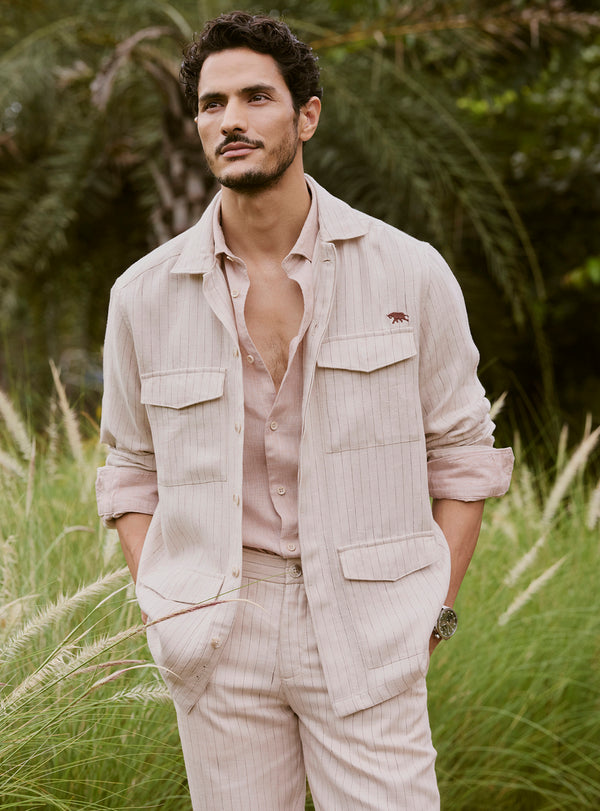 Vista Khaki Linen Jacket