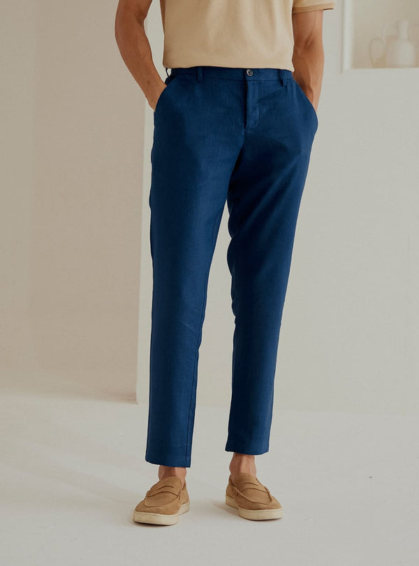 Lapis Linen Trouser