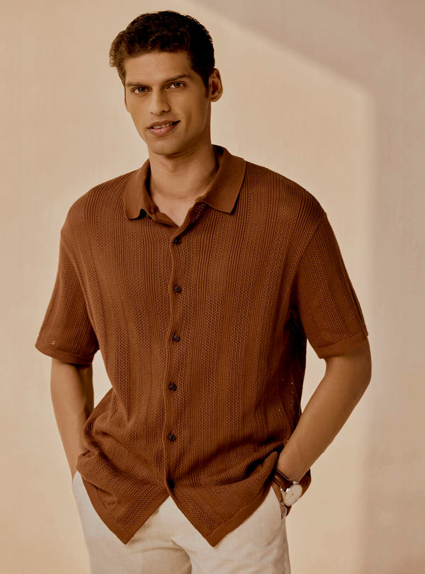 Terra Brown Organic Cotton Shirt