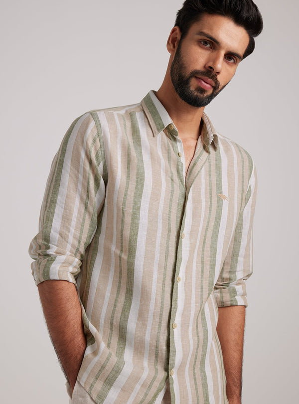 Smokey Stripe Linen Shirt
