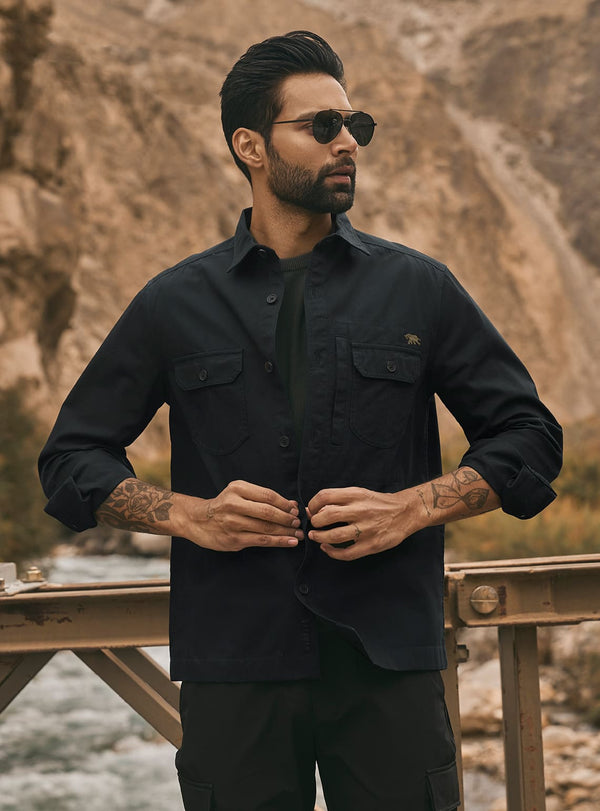 Onyx Cotton Overshirt
