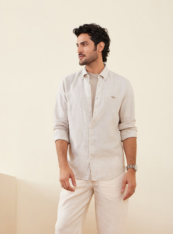 Saltlines Stripe Linen Shirt
