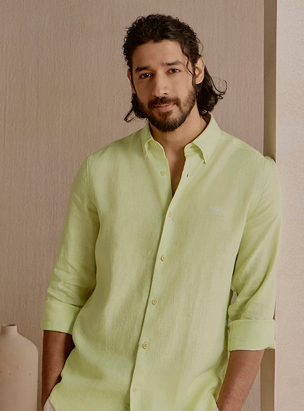 Reef Green Linen Shirt