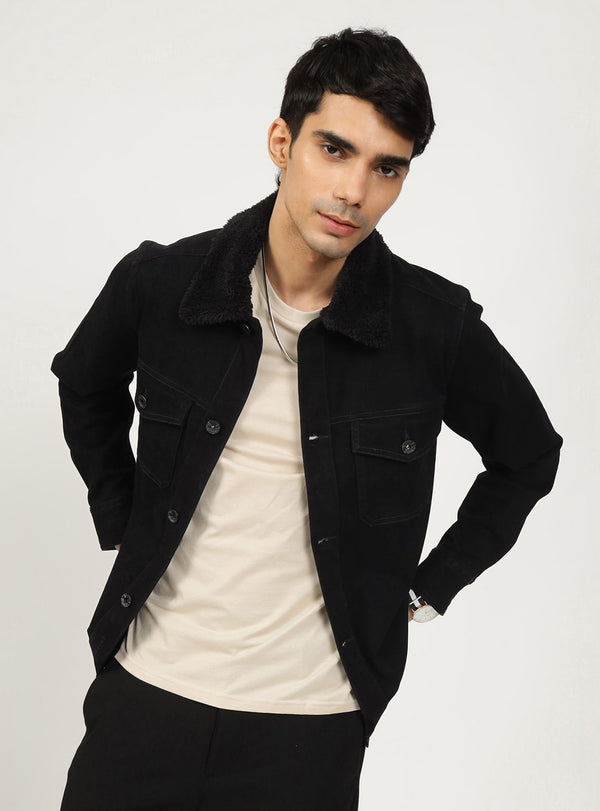 Obsidian Cotton Lycra Jacket