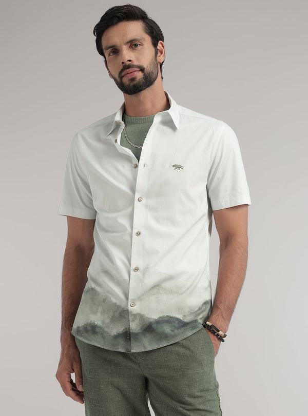 Jade Valley Print Shirt