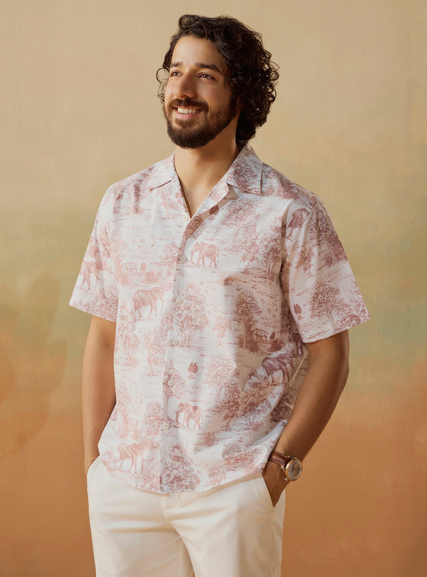 Jungle Roast Cotton Poplin Print Shirt