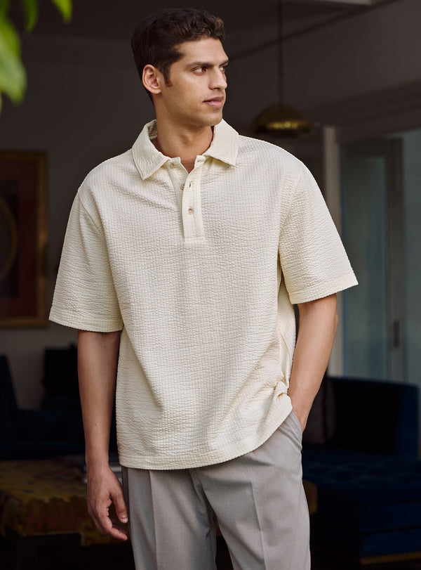 Vista Triblend Seersucker Polo