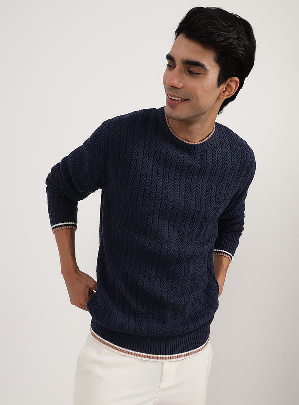 Prussian Blue Pullover