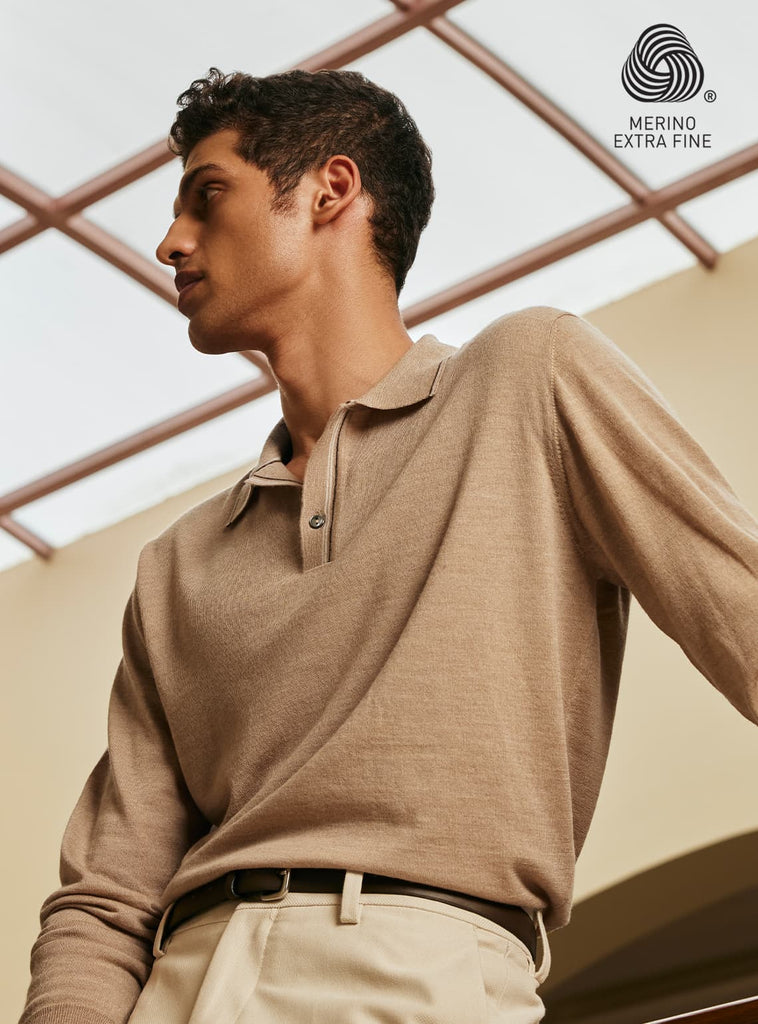 Ottod'Ame Merino Polo-Neck - Grey main image 0