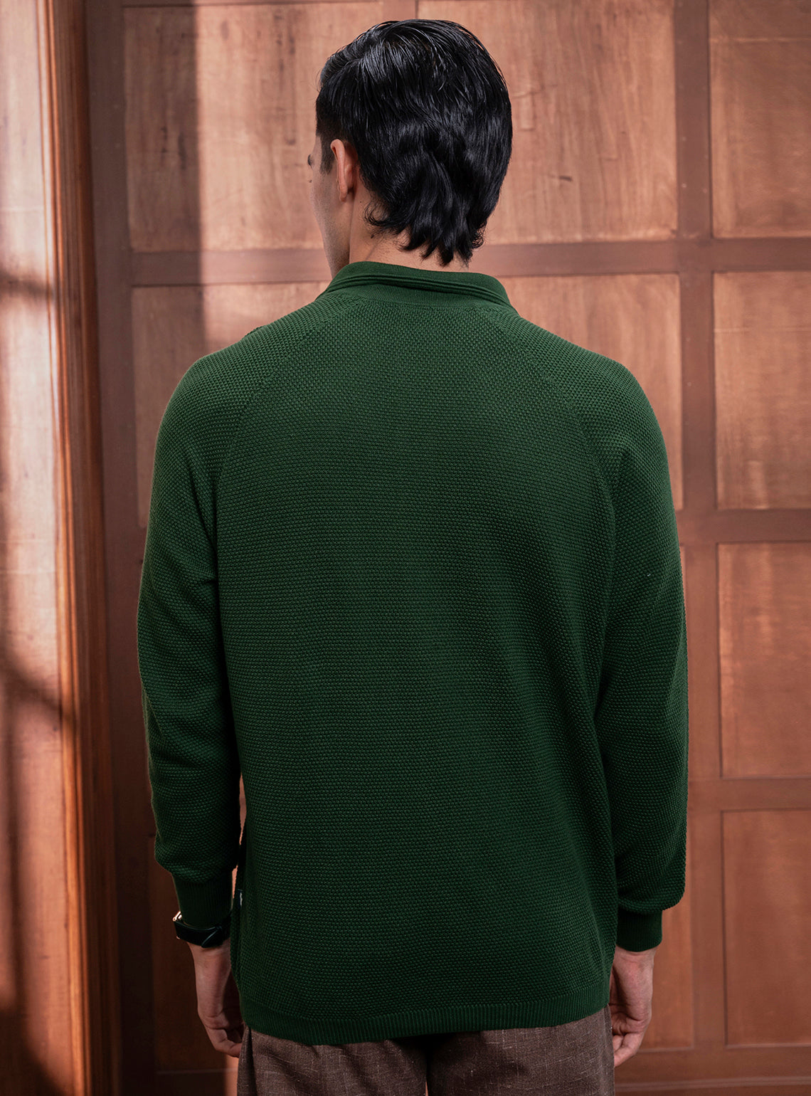 Hunter Olive Cotton Pullover