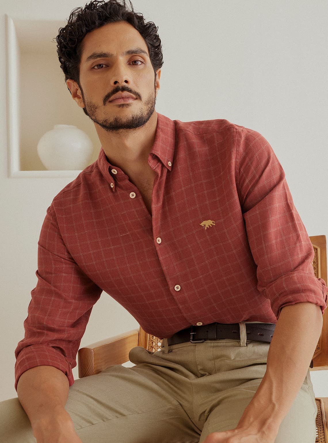 Redwood Check Linen Shirt