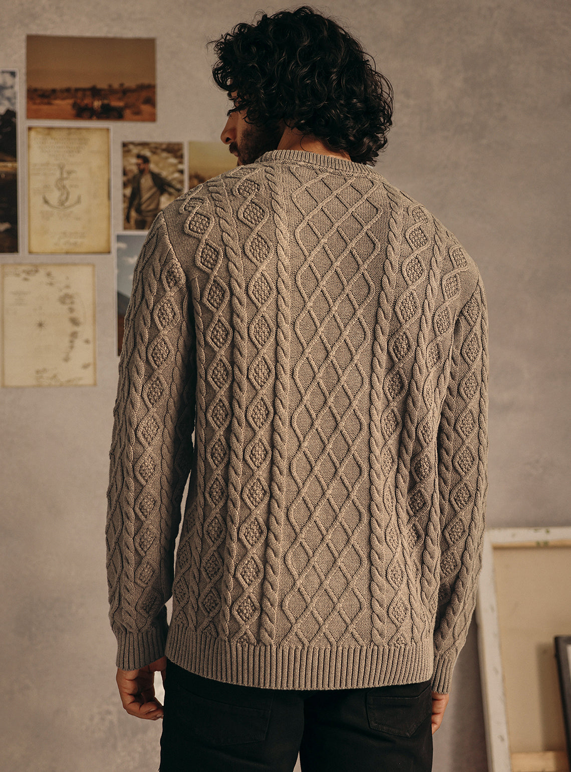 Quincy Grey Cotton Melange Pullover