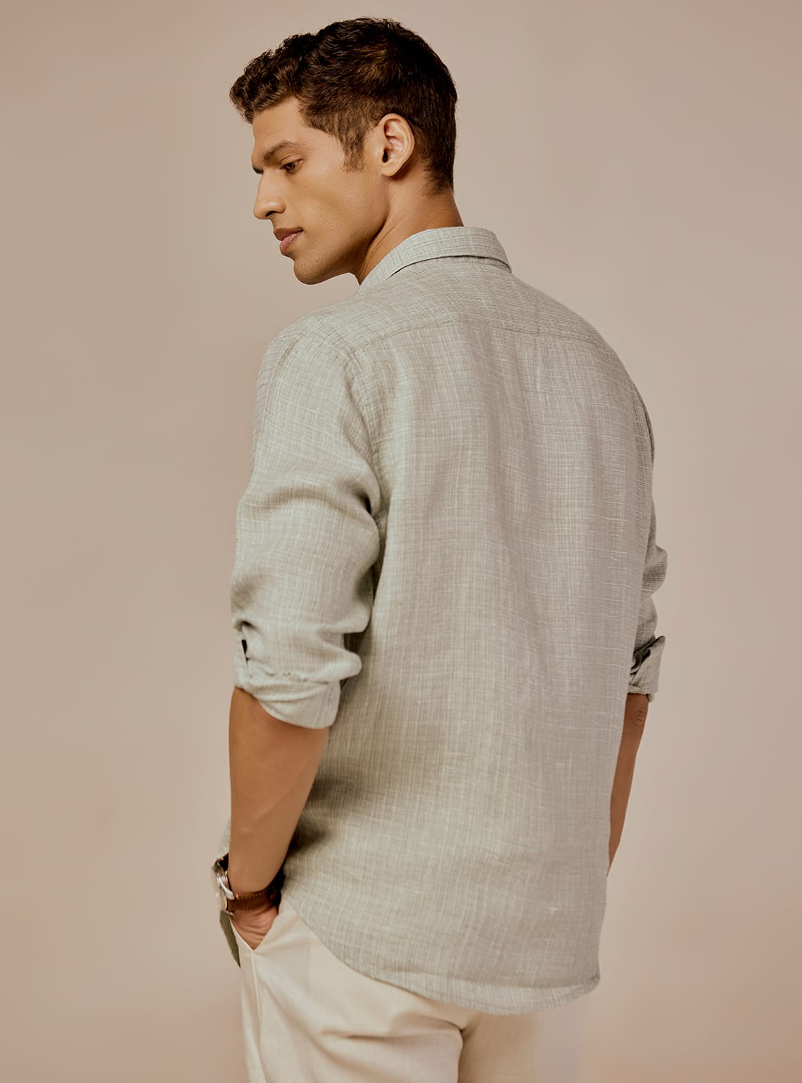 Silver Sand Linen Shirt