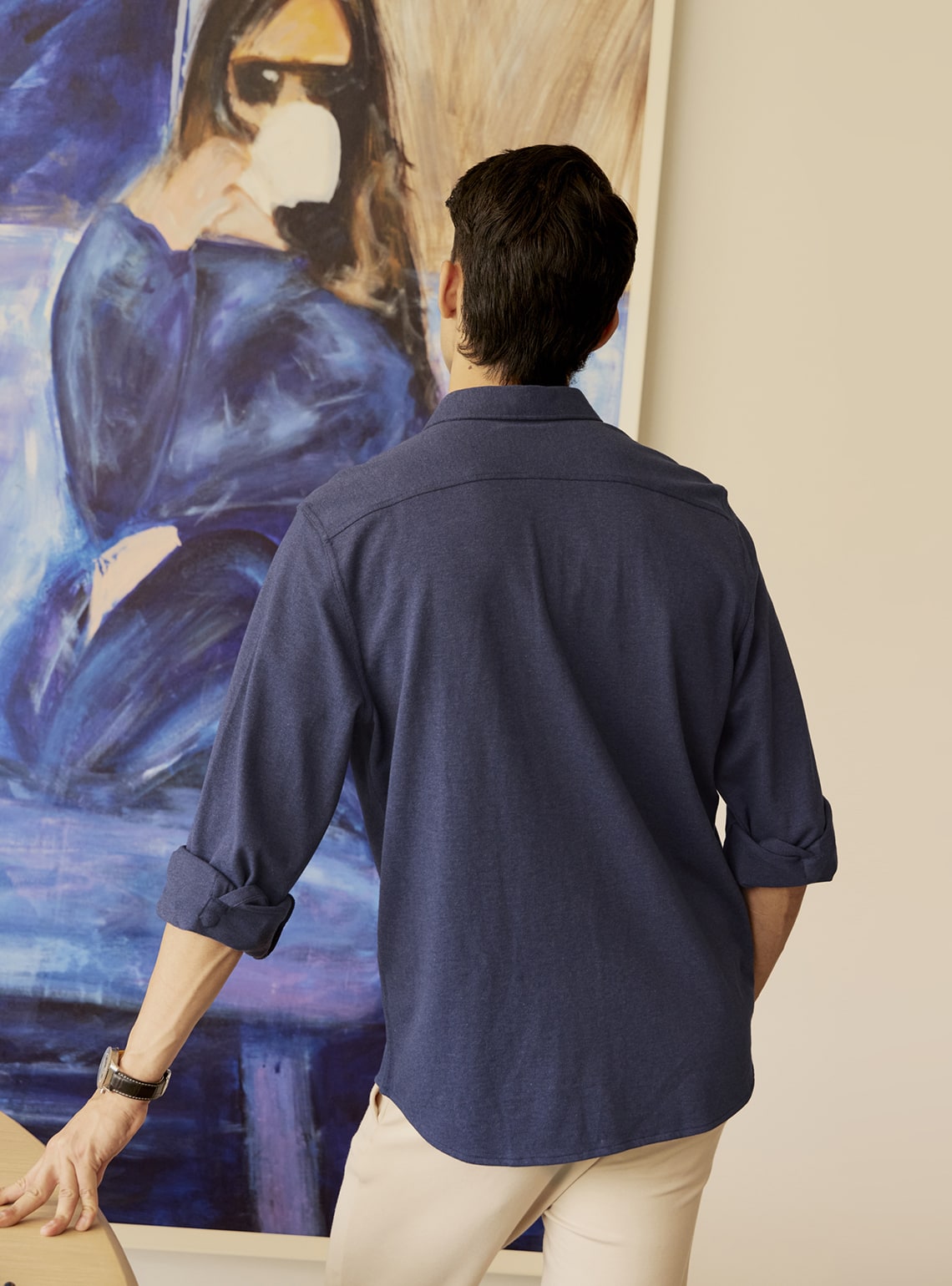 Sapphire Cotton Lycra Shirt