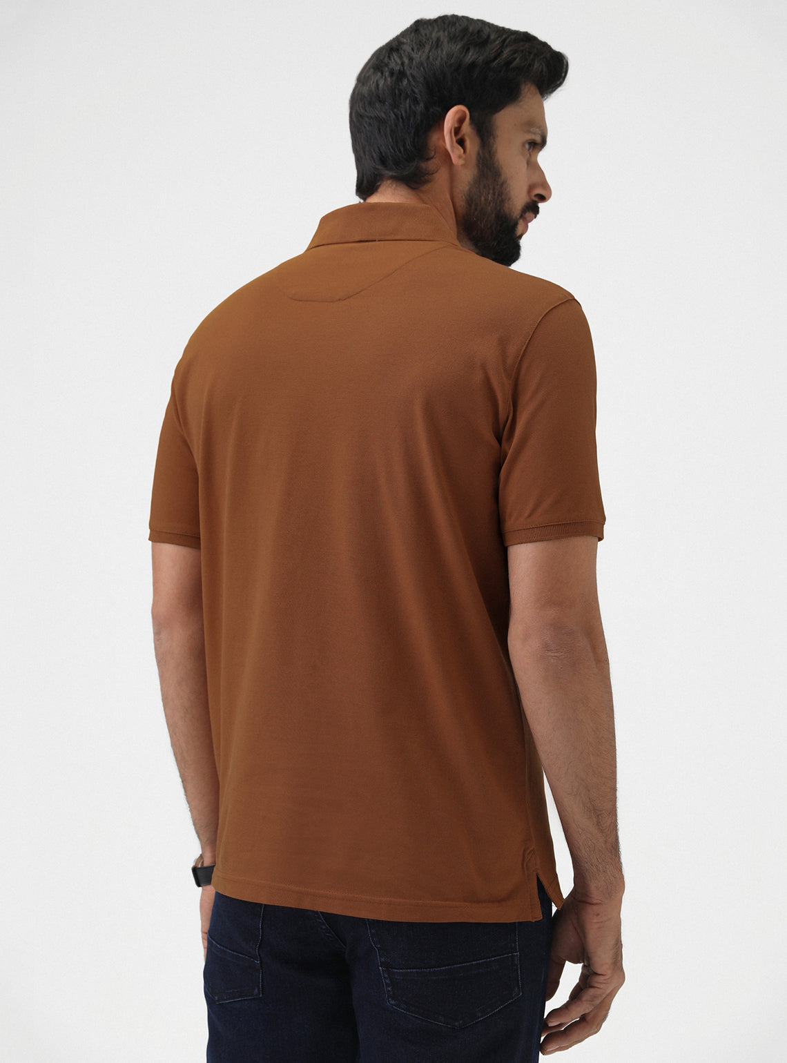 Warm Tan Pique Polo