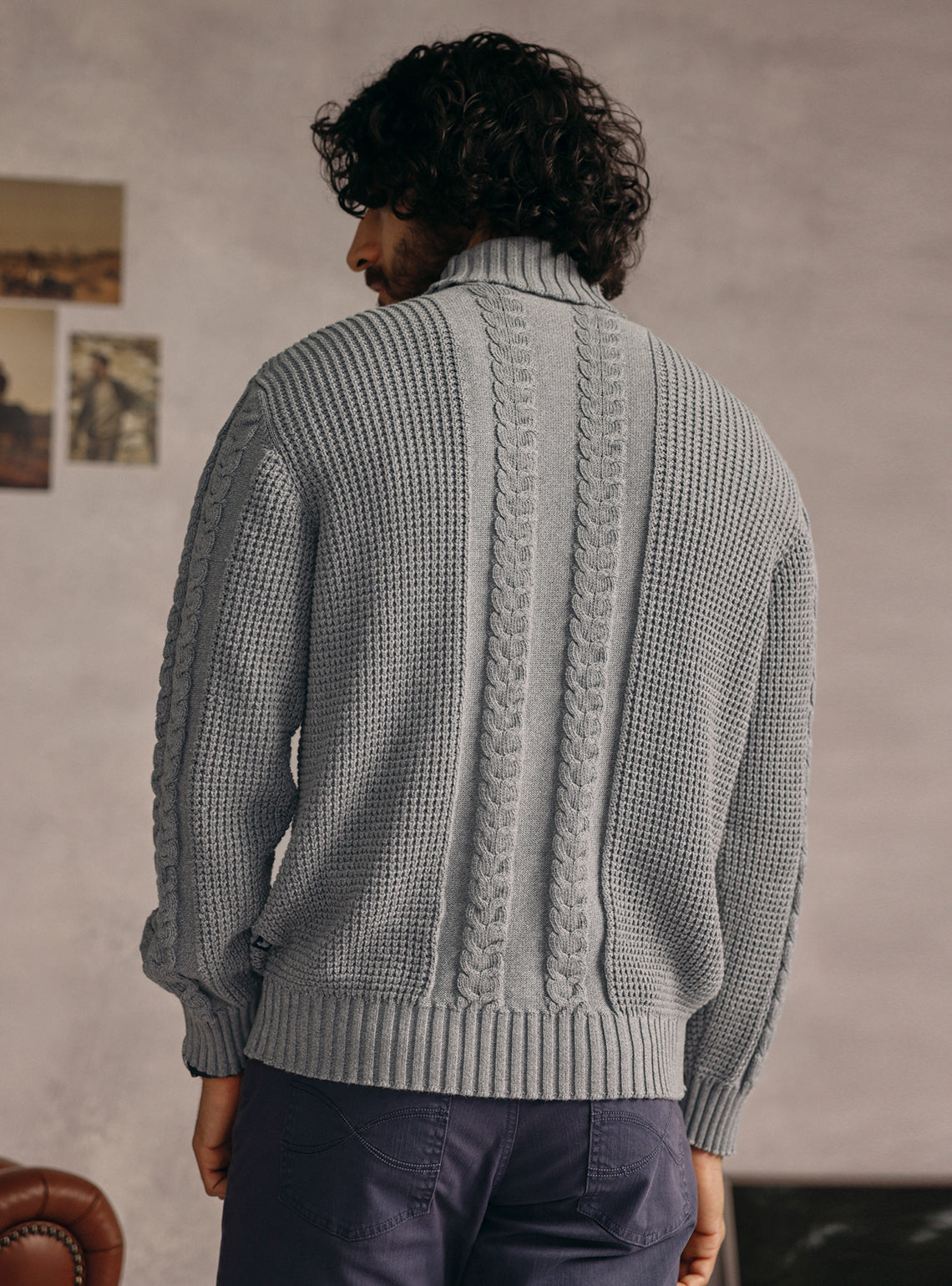 Star Grey Cotton Melange Pullover