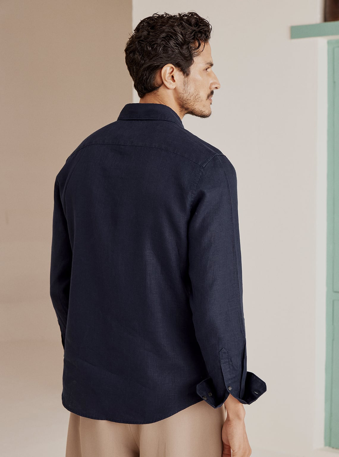 Deep Sea Linen Shirt