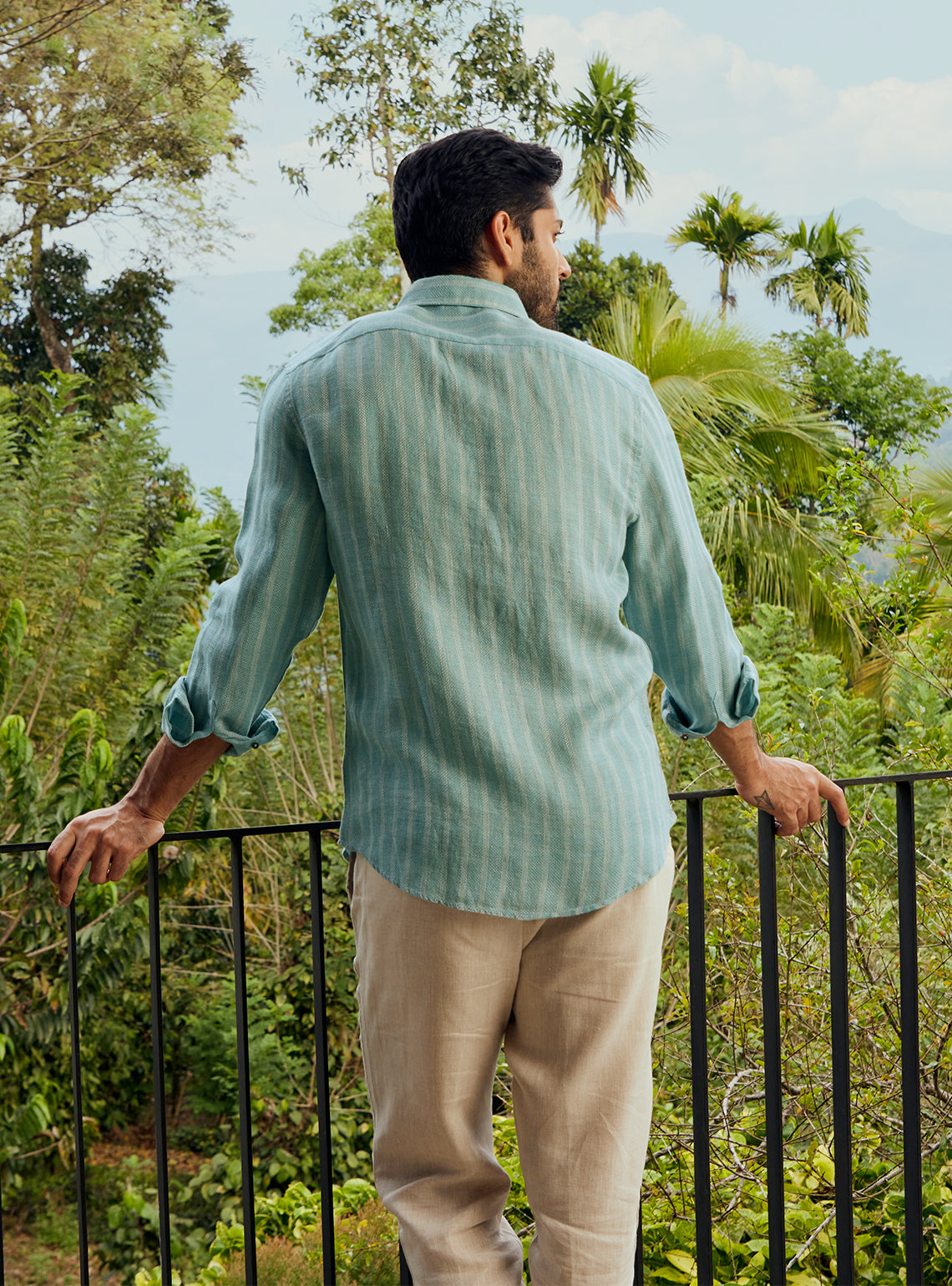 Oasis European Linen Stripe Shirt