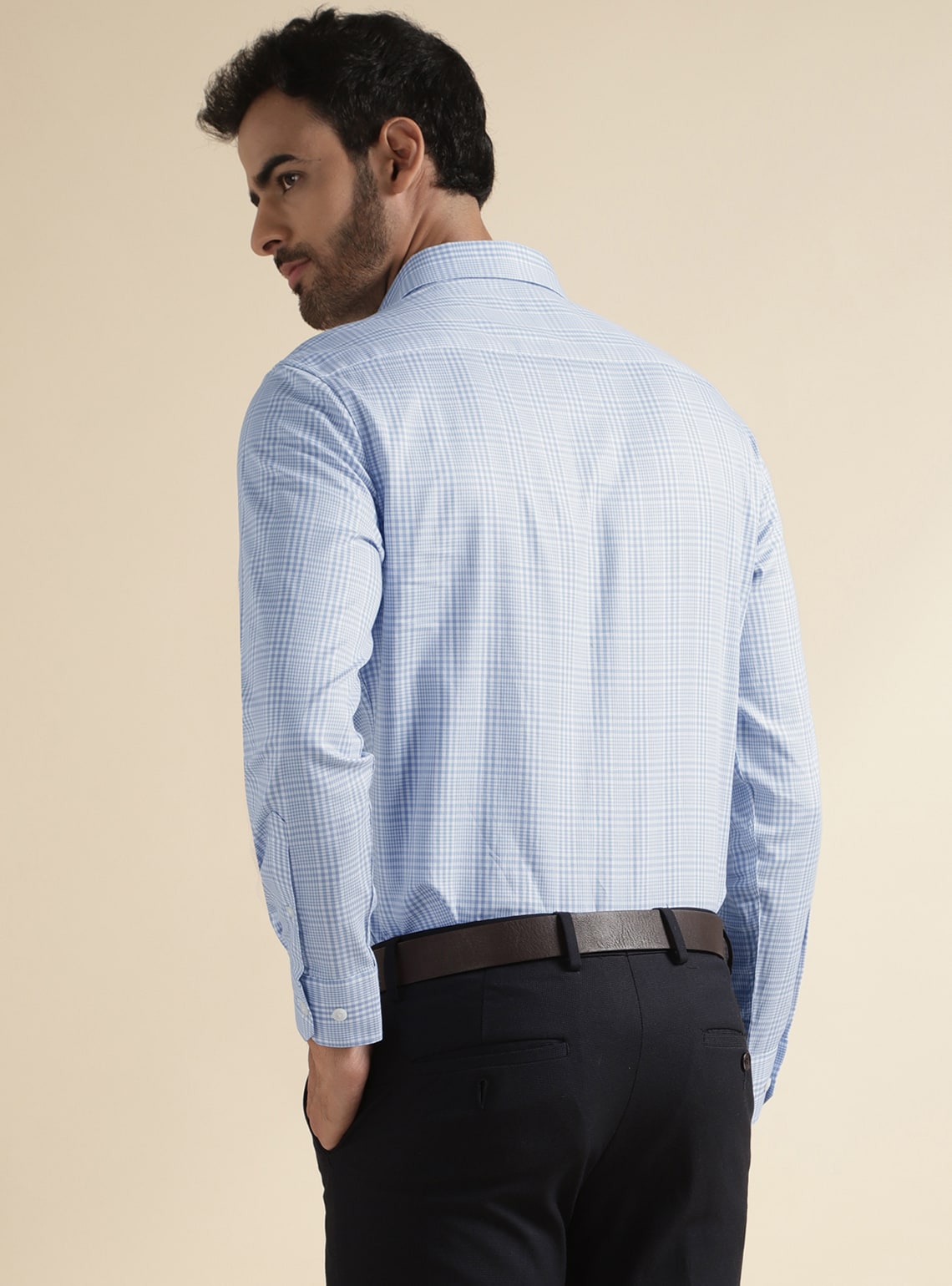 Calm Azure Grid Shirt