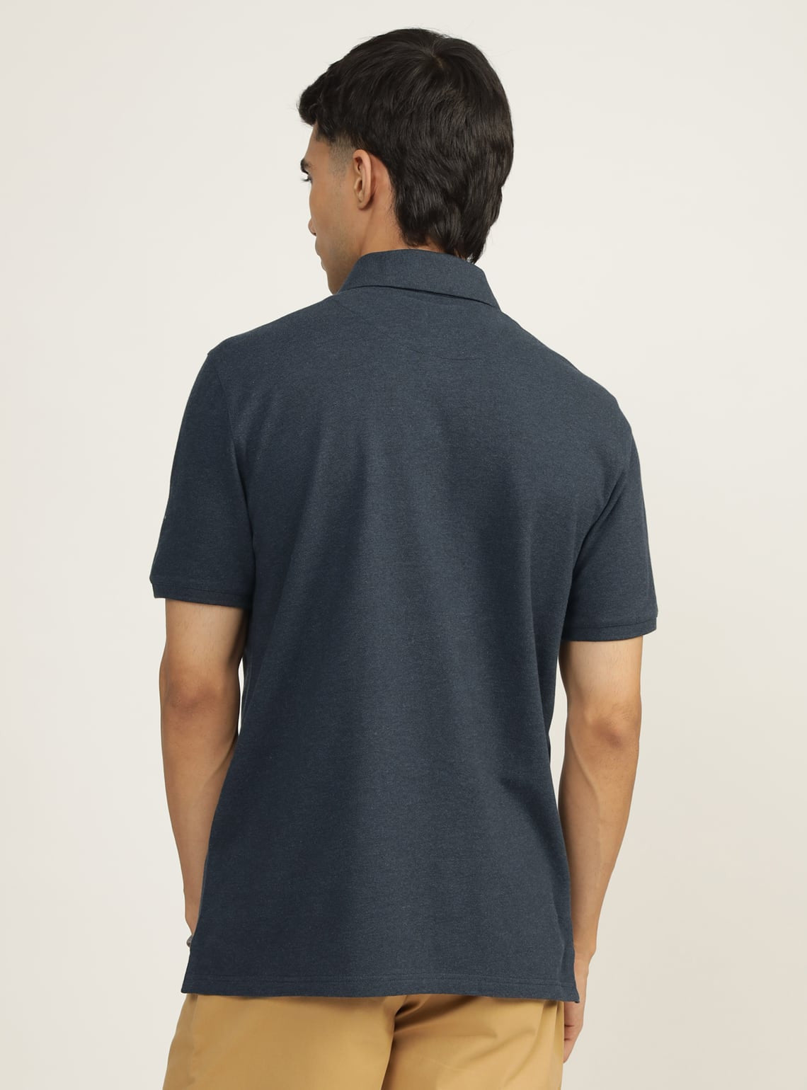 Space Blue Melange Polo