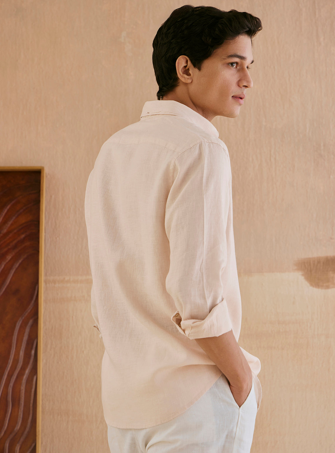 Shell Beige Linen Shirt