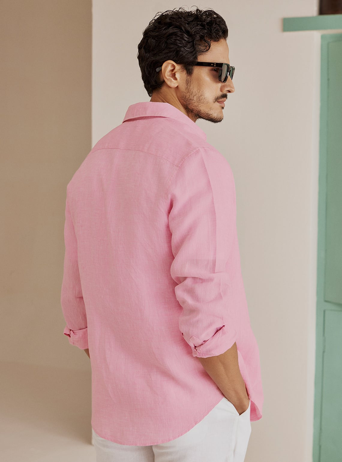 Rose Quartz Linen Shirt