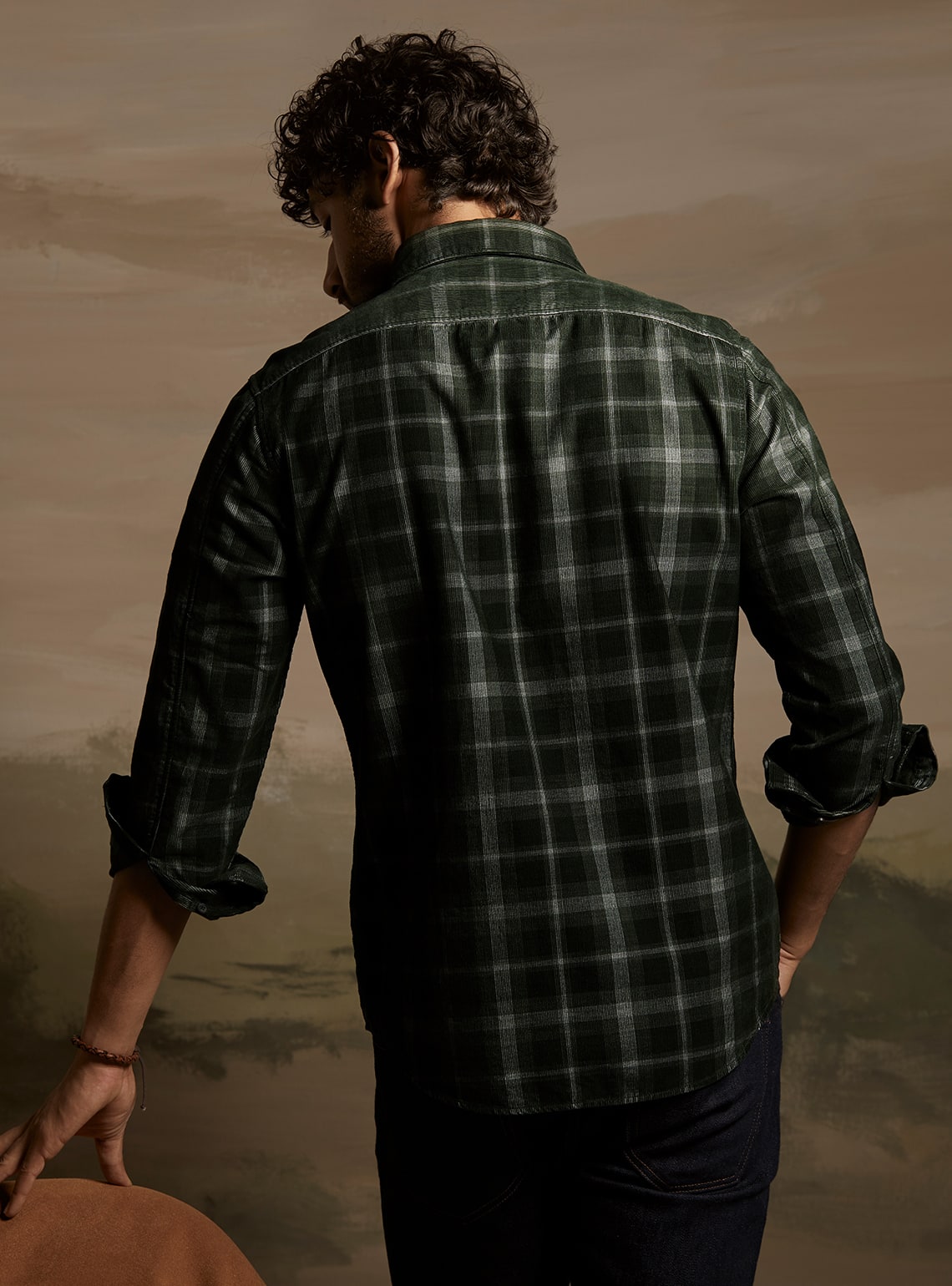 Midnight Viridian Corduroy Shirt