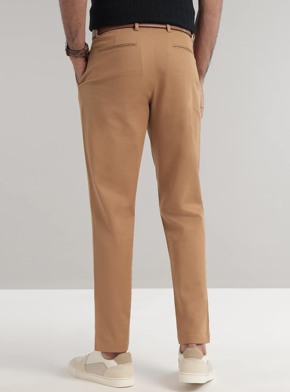 Chestnut Cotton Lycra Pants