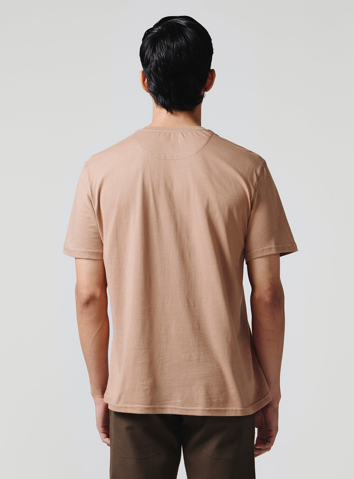 Shell Brown Cotton Crewneck