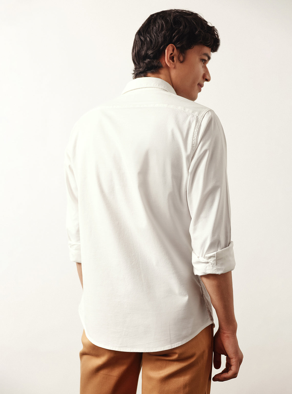 Twilight Off White Cotton Knit Shirt