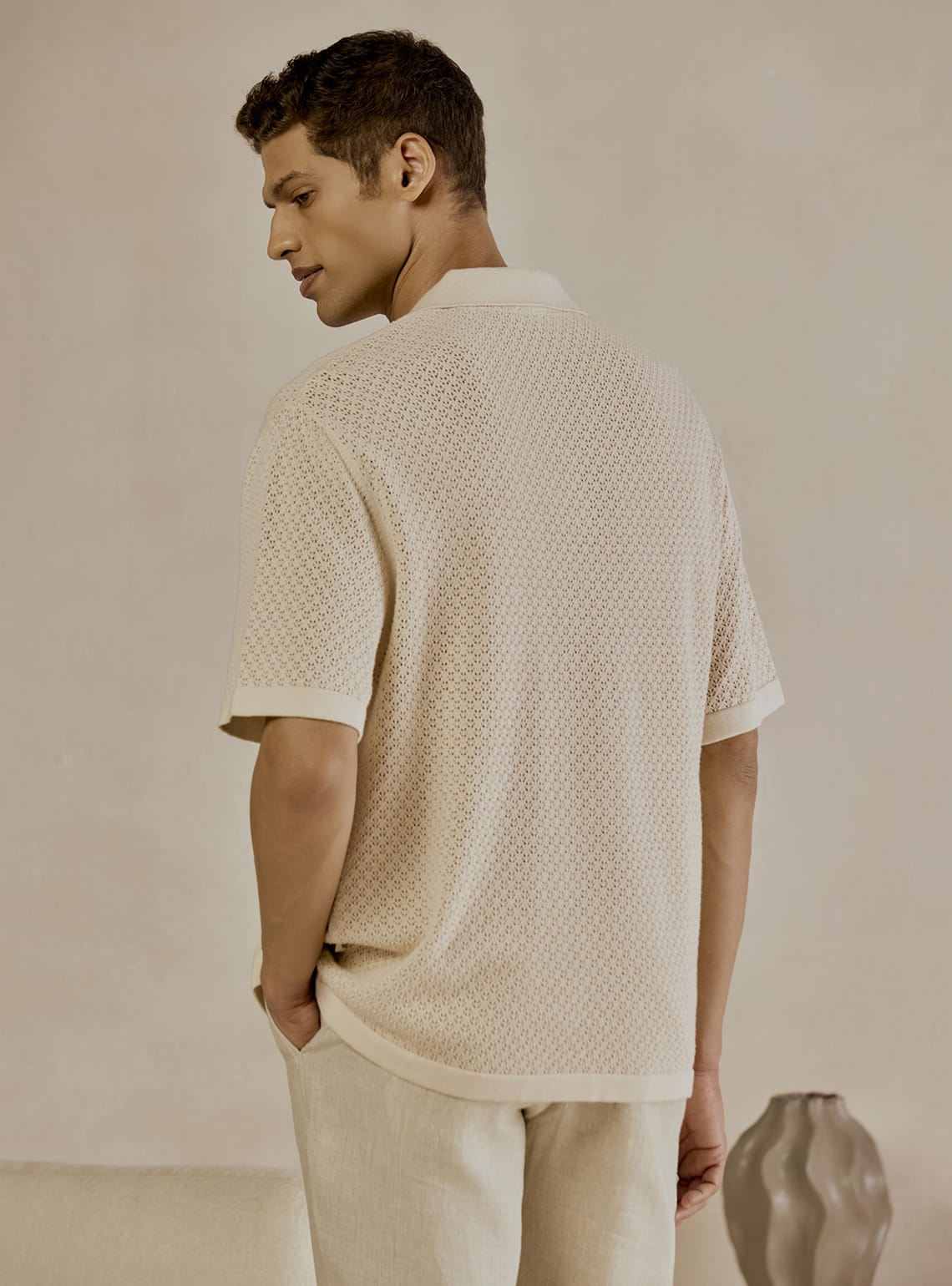 Reef White Organic Cotton Polo