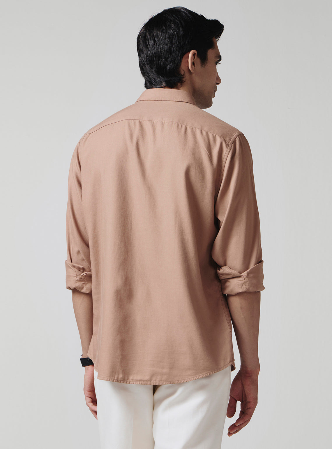 Roman Brown Cotton Shirt