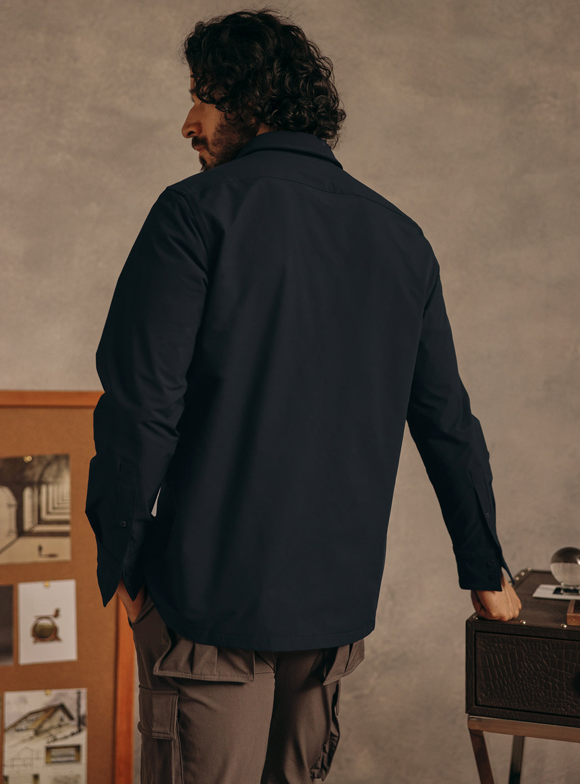 Vulcan Navy Poly Shirt