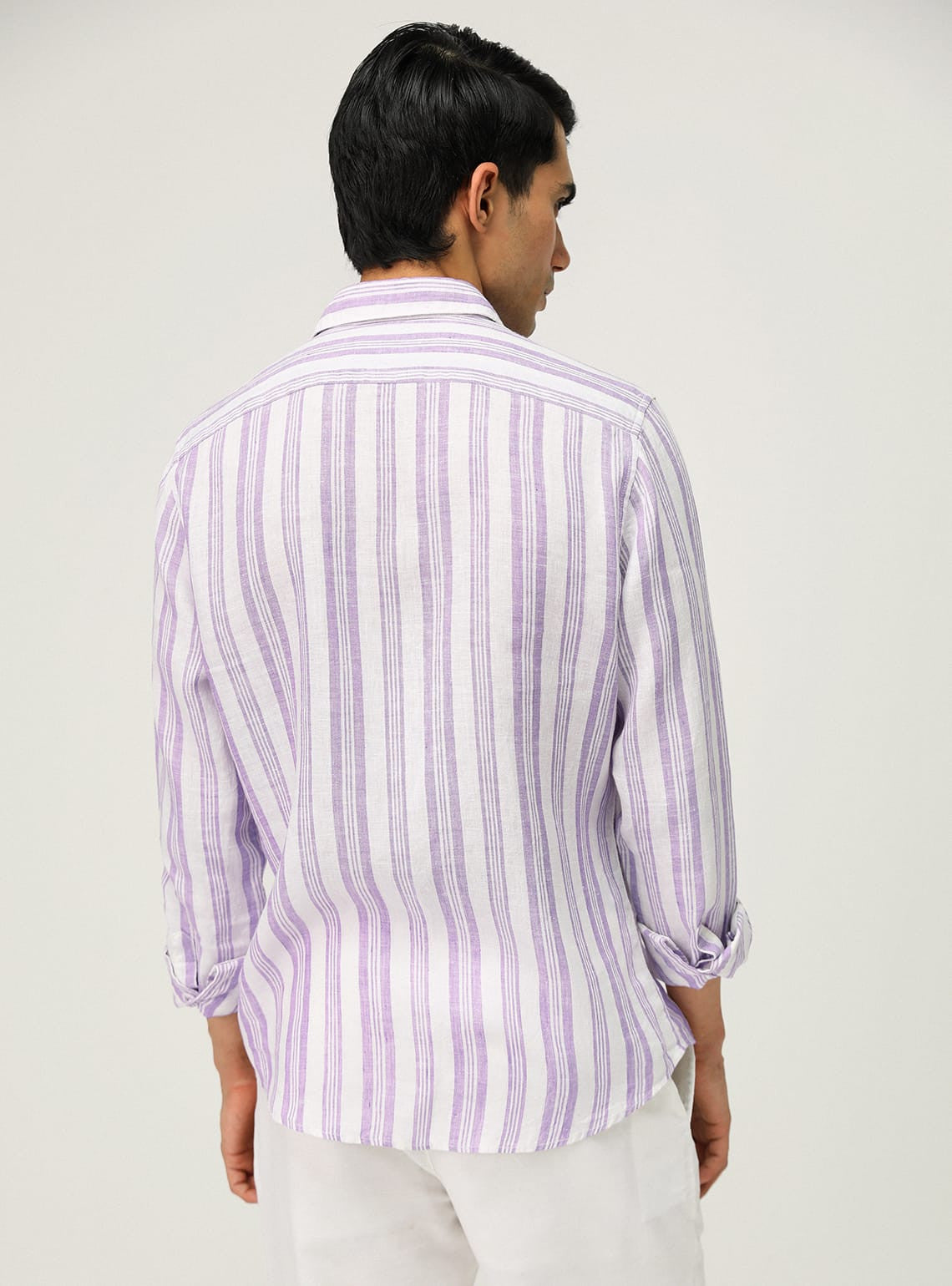 Rich Lavender Stripe Shirt