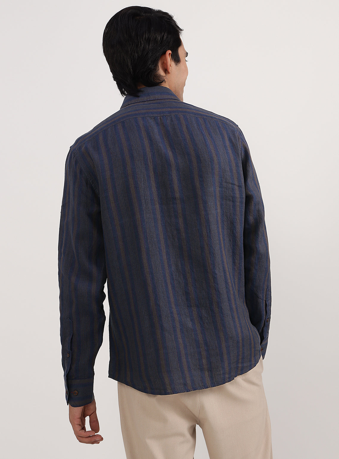 Royal Navy Stripe Linen Shirt
