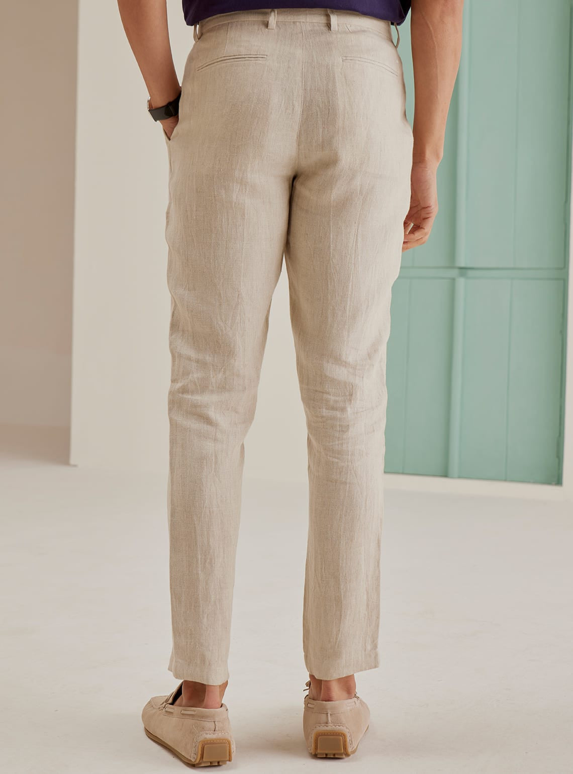 Khaki Linen Pants
