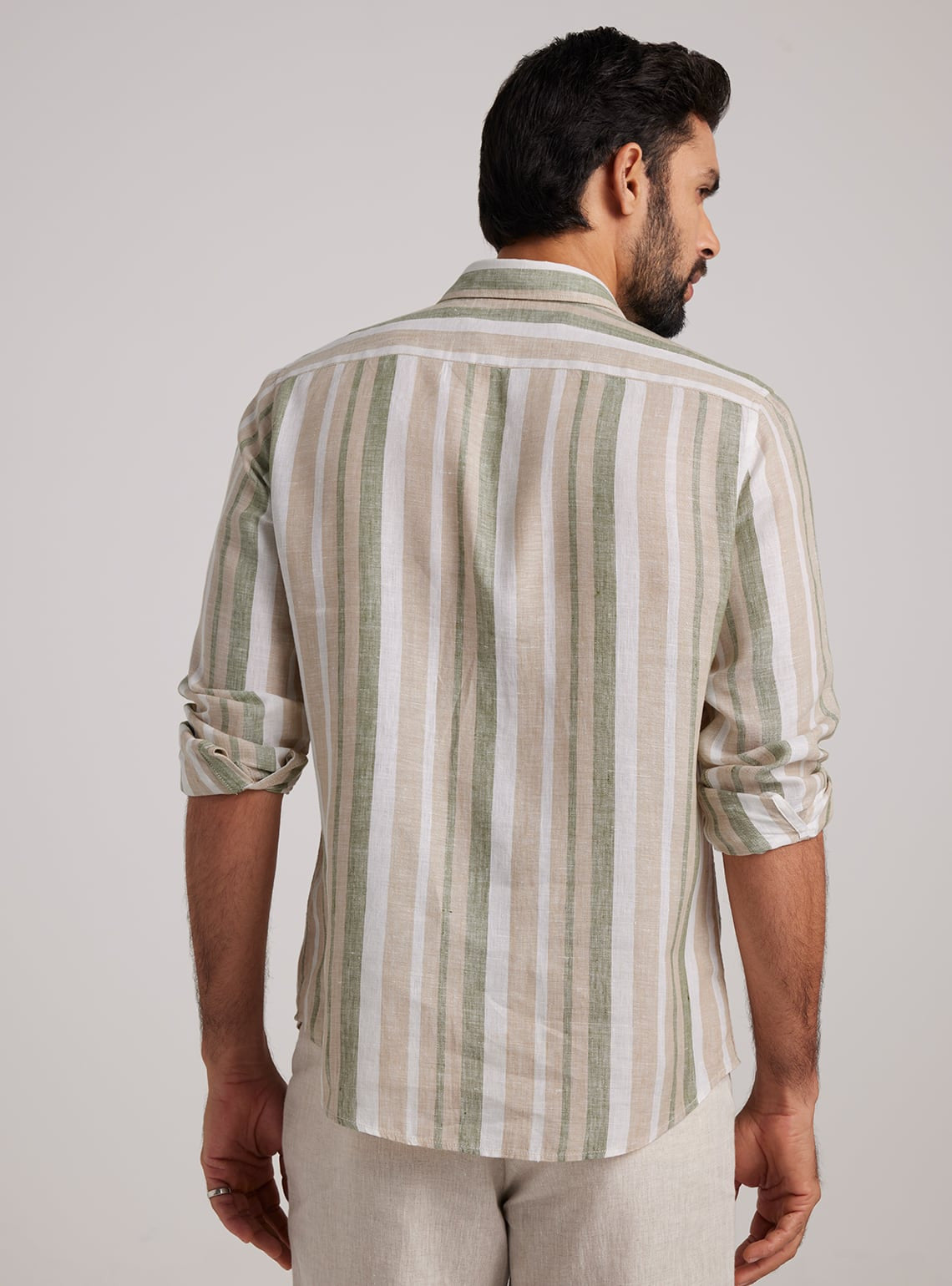 Smokey Stripe Linen Shirt