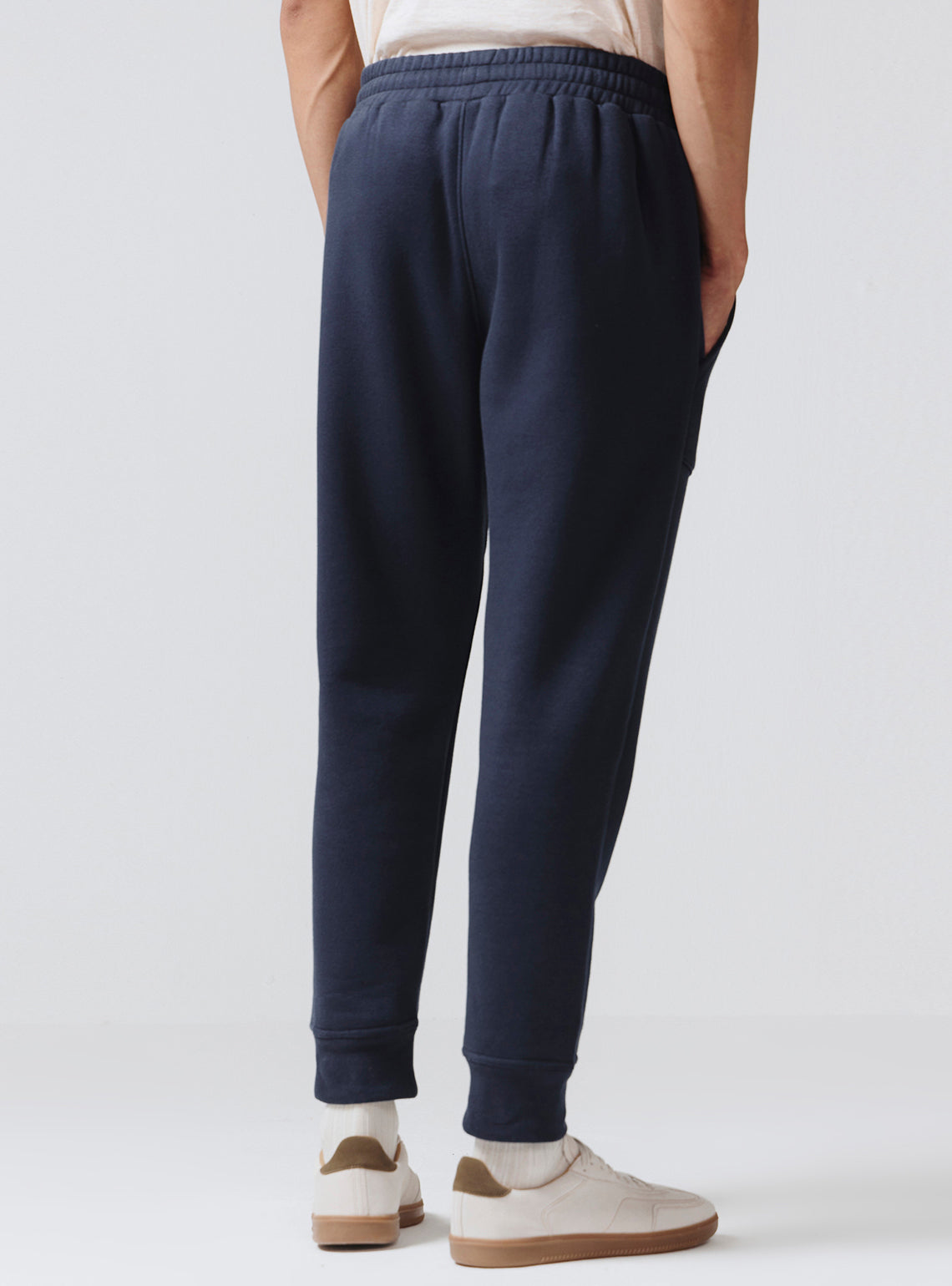 Nebula Navy Cotton Poly Joggers