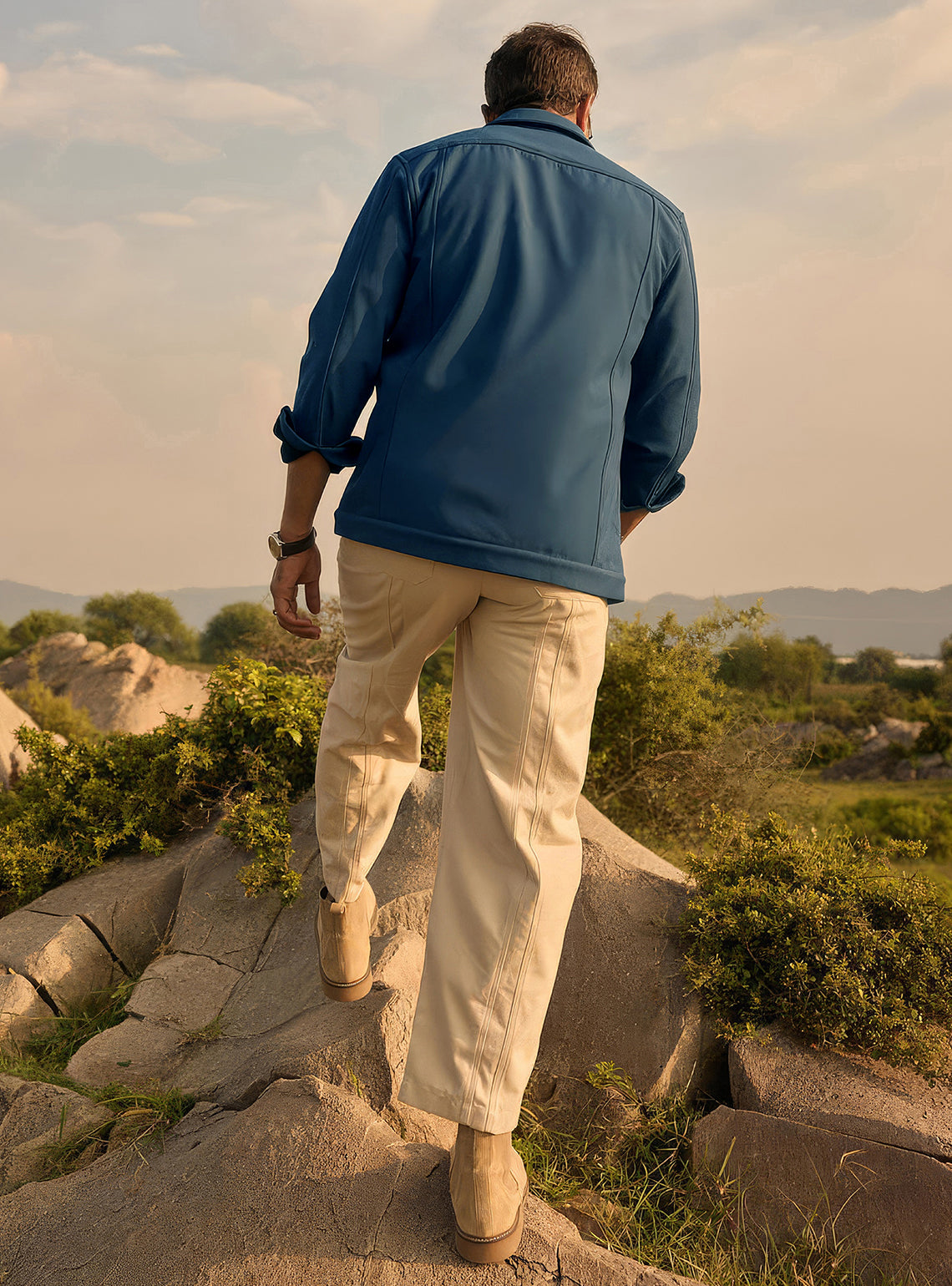 Concord Navy Poly Blend Jacket