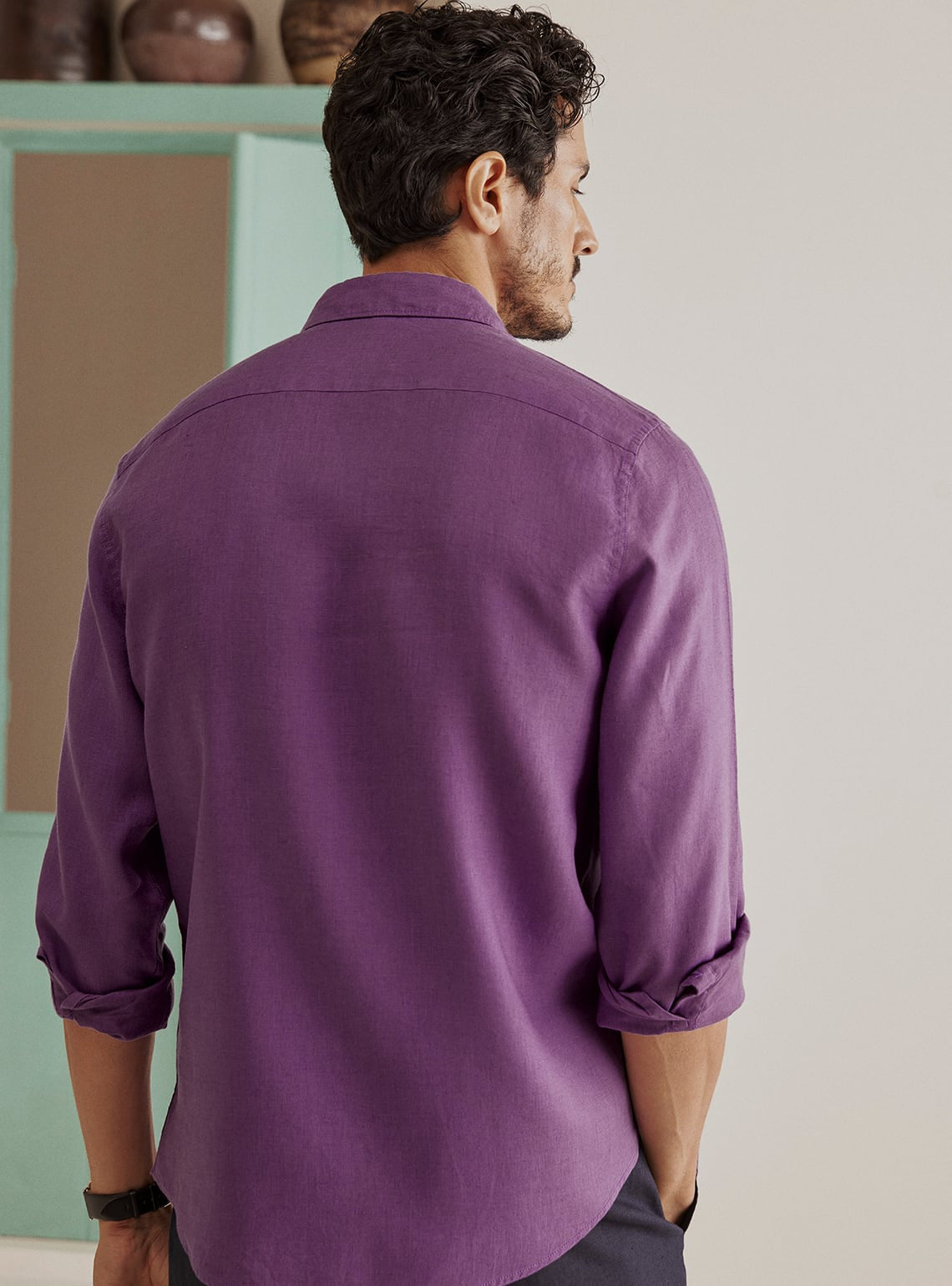 Amethyst Linen Explorer Shirt