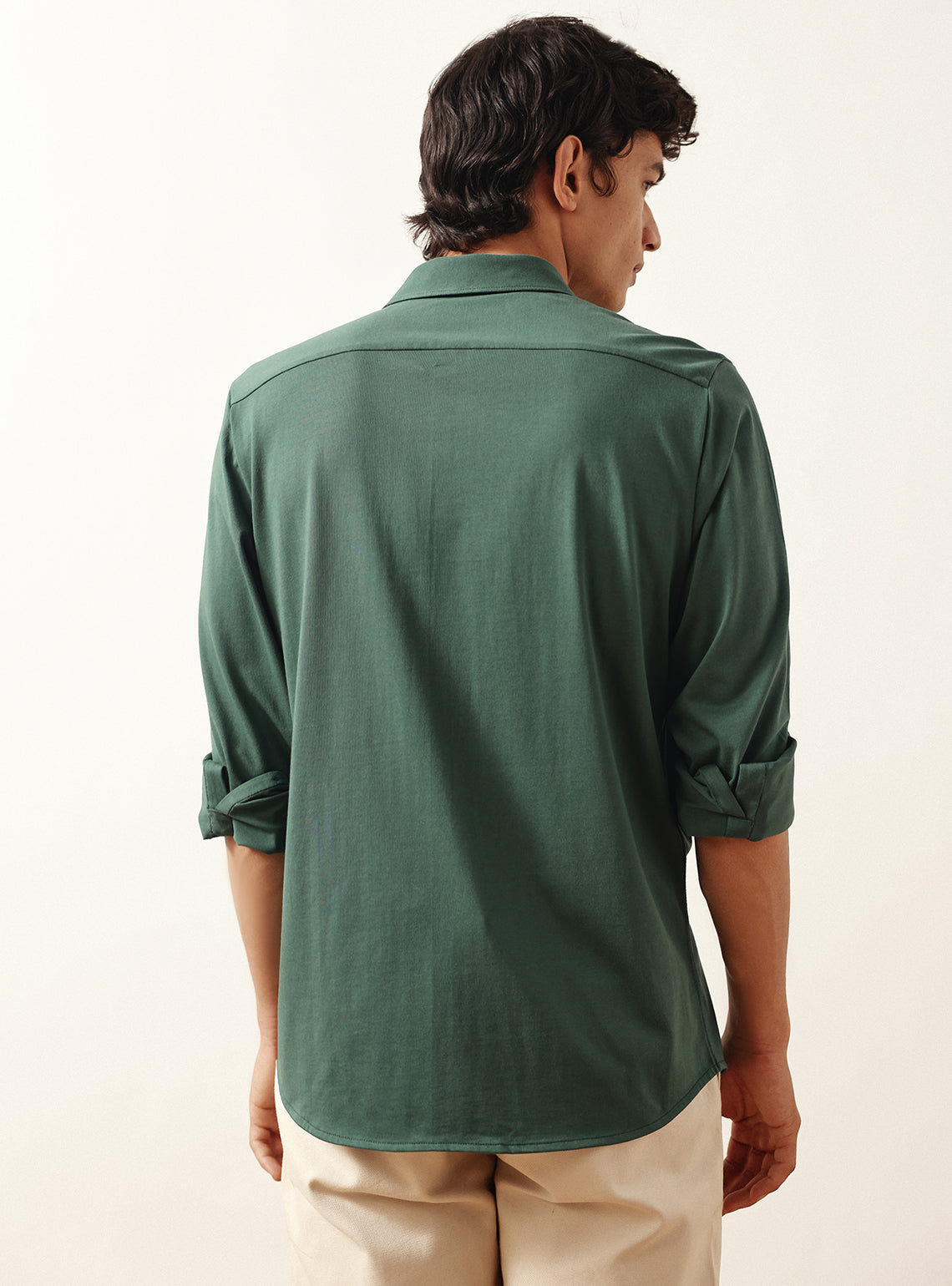 Mineral Olive Cotton Knit Shirt