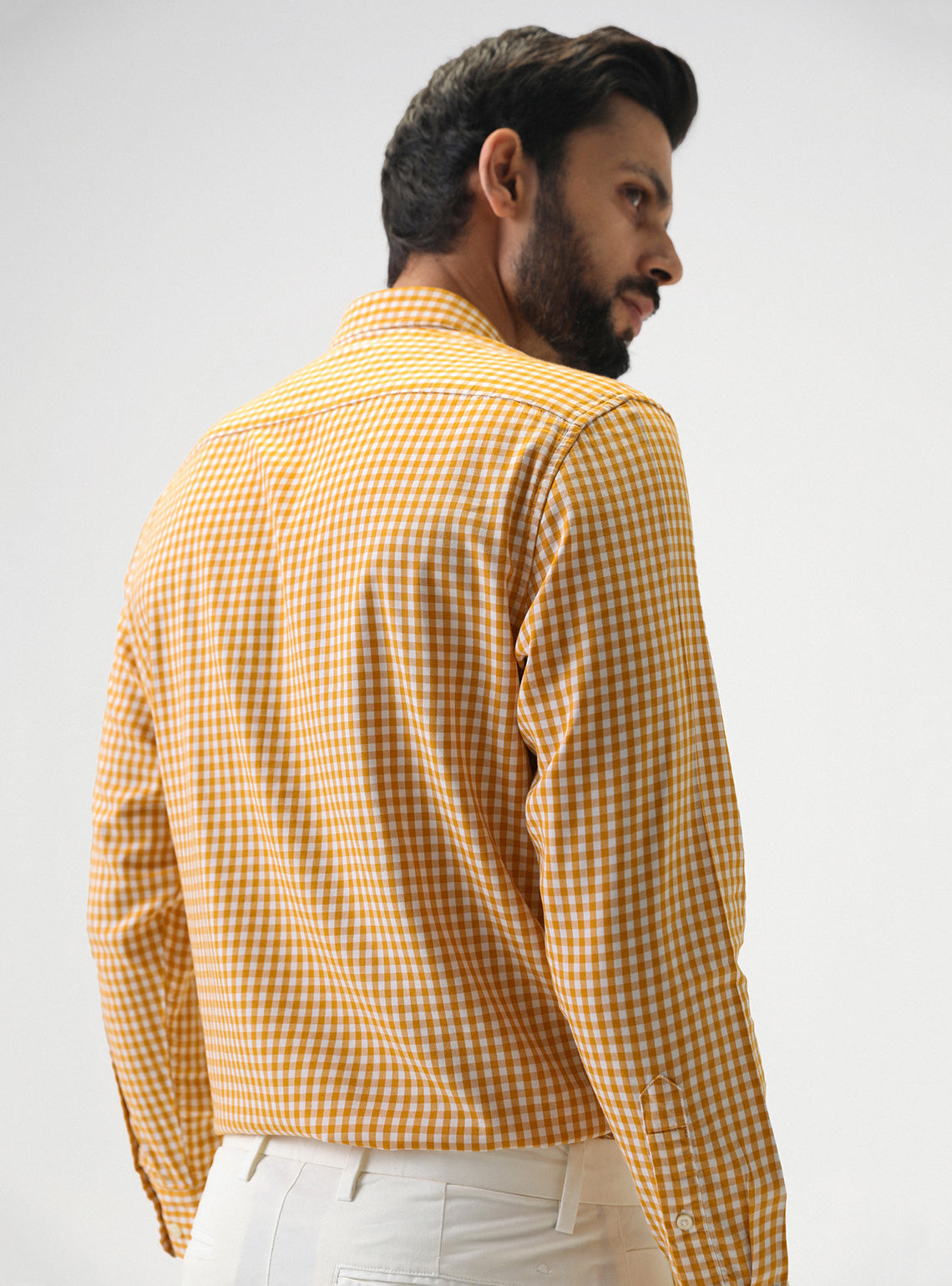 Saffron Twill Check Shirt